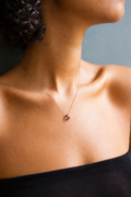 Silk Gemstone Necklace-Smokey Quartz