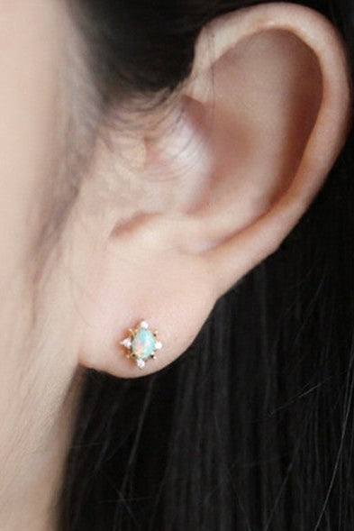 Nova Opal Stud Earrings