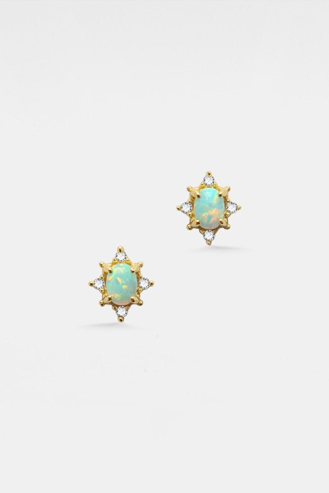 Nova Opal Stud Earrings