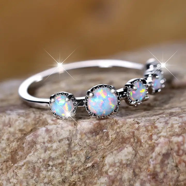 Sunrise 5-Opal Ring