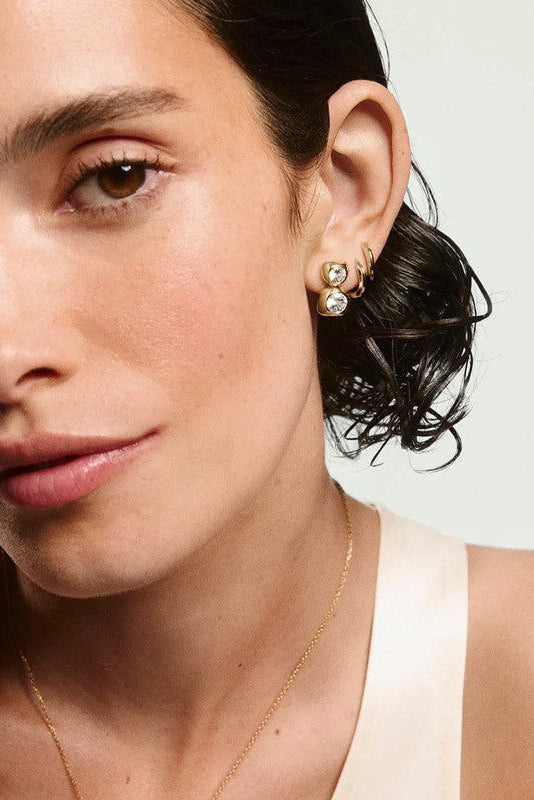 Twin Flame Stud Earrings