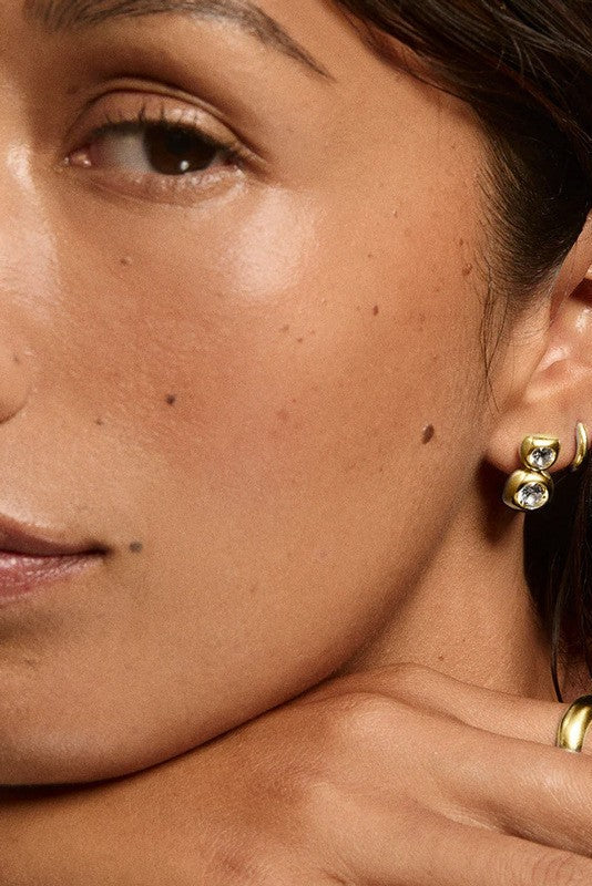 Twin Flame Stud Earrings