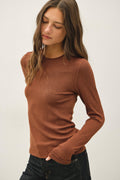 Evie Long Sleeve-Chestnut