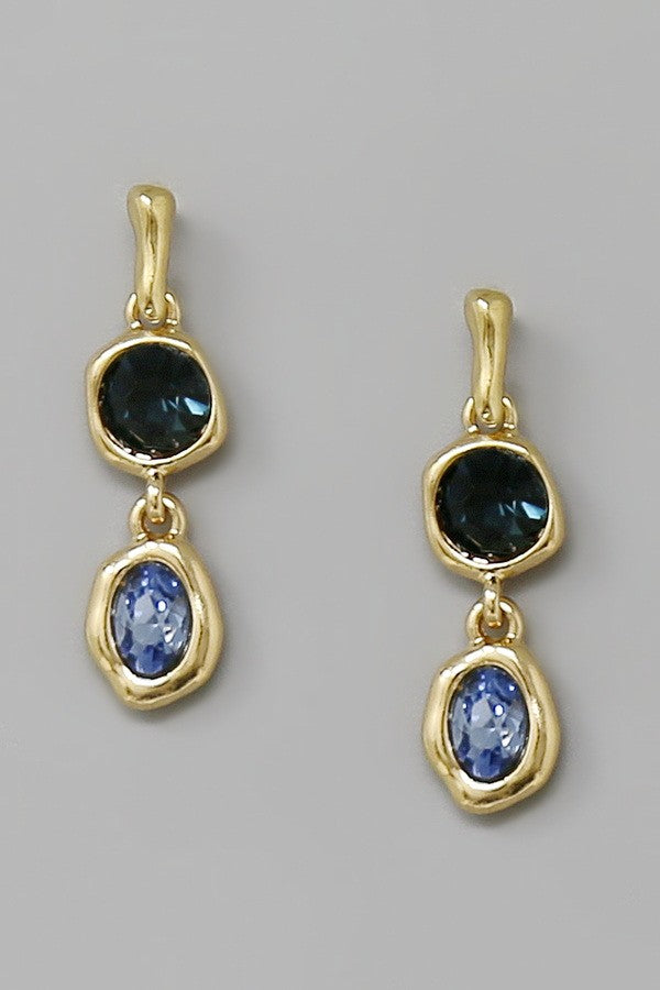 Nuri Earrings-Navy