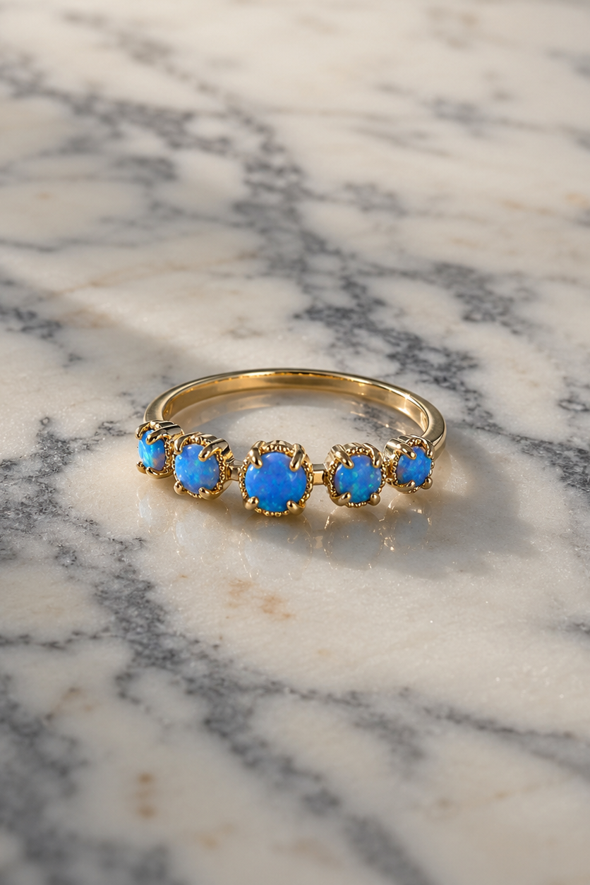 Sunrise 5-Opal Ring