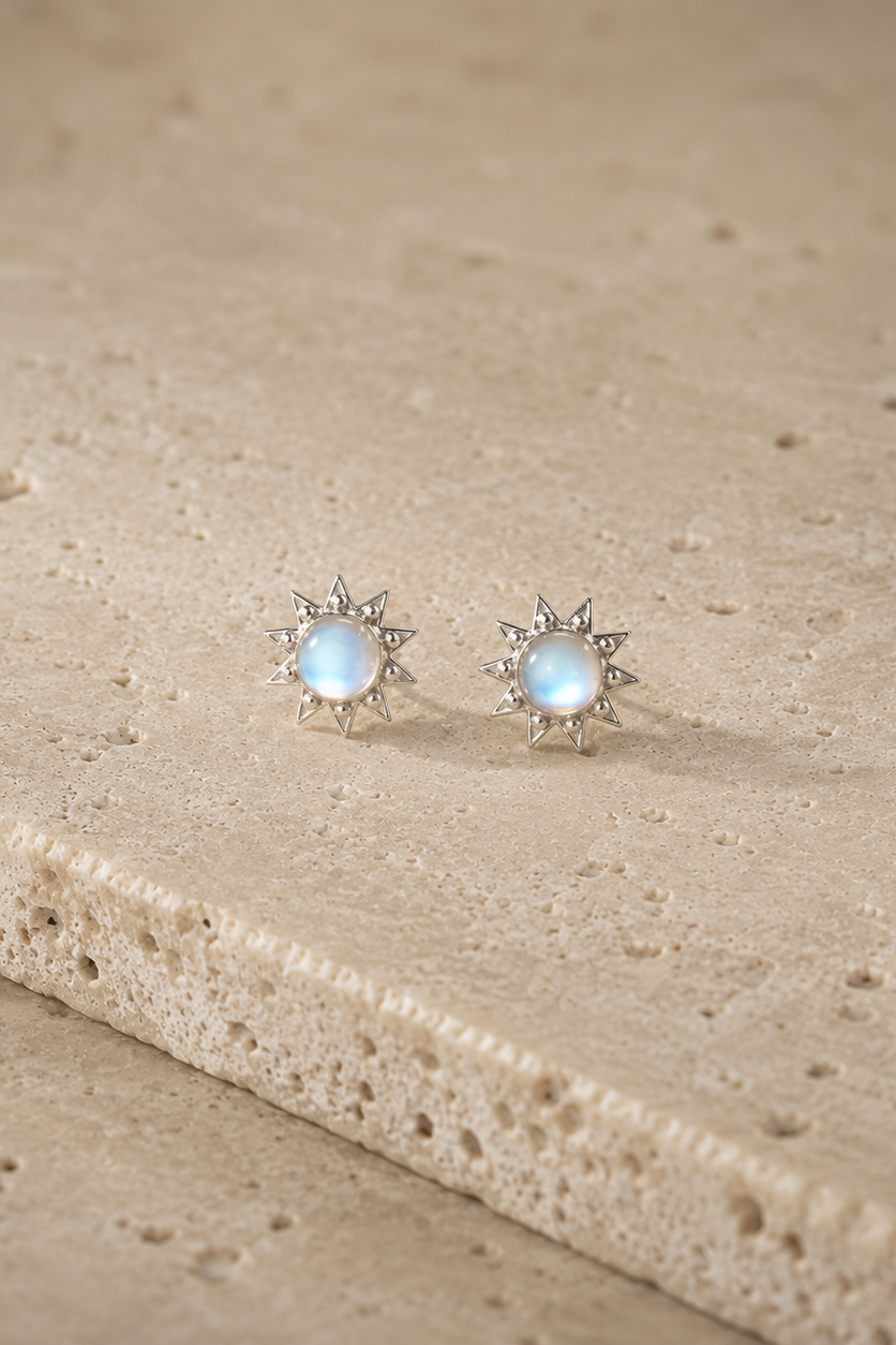 Sola Silver Stud Earrings