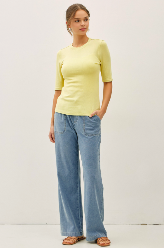 Evie Top-Yellow