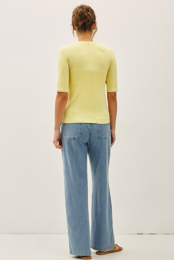 Evie Top-Yellow