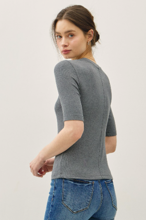 Evie Top-Heather
