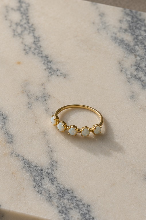 Sunrise 5-Opal Ring