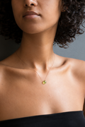 Silk Gemstone Necklace-Peridot